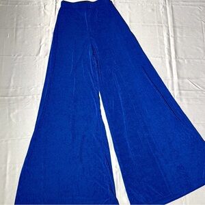 Cobalt Blue Wide-Leg Pants SZ S